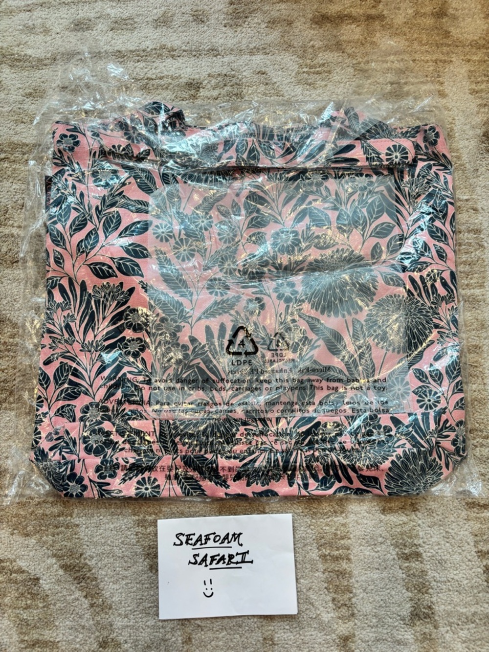 NWT JCrew Abigail Borg Floral Print Tote